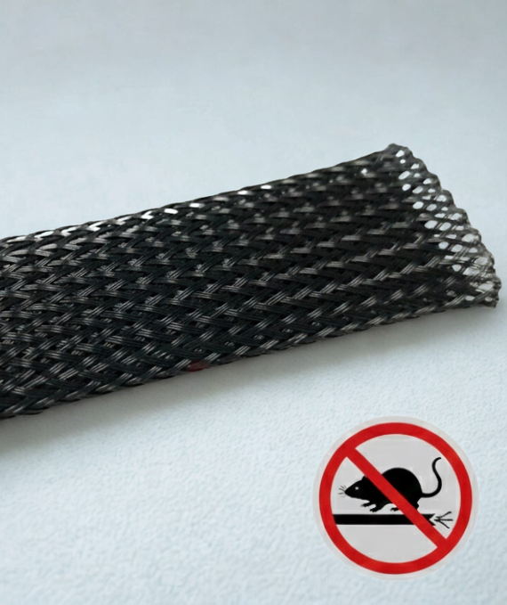 PET rodent resistant braided sleeving